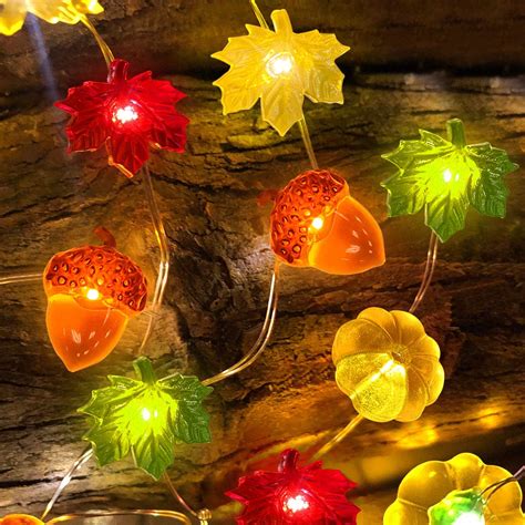 autumn string lights